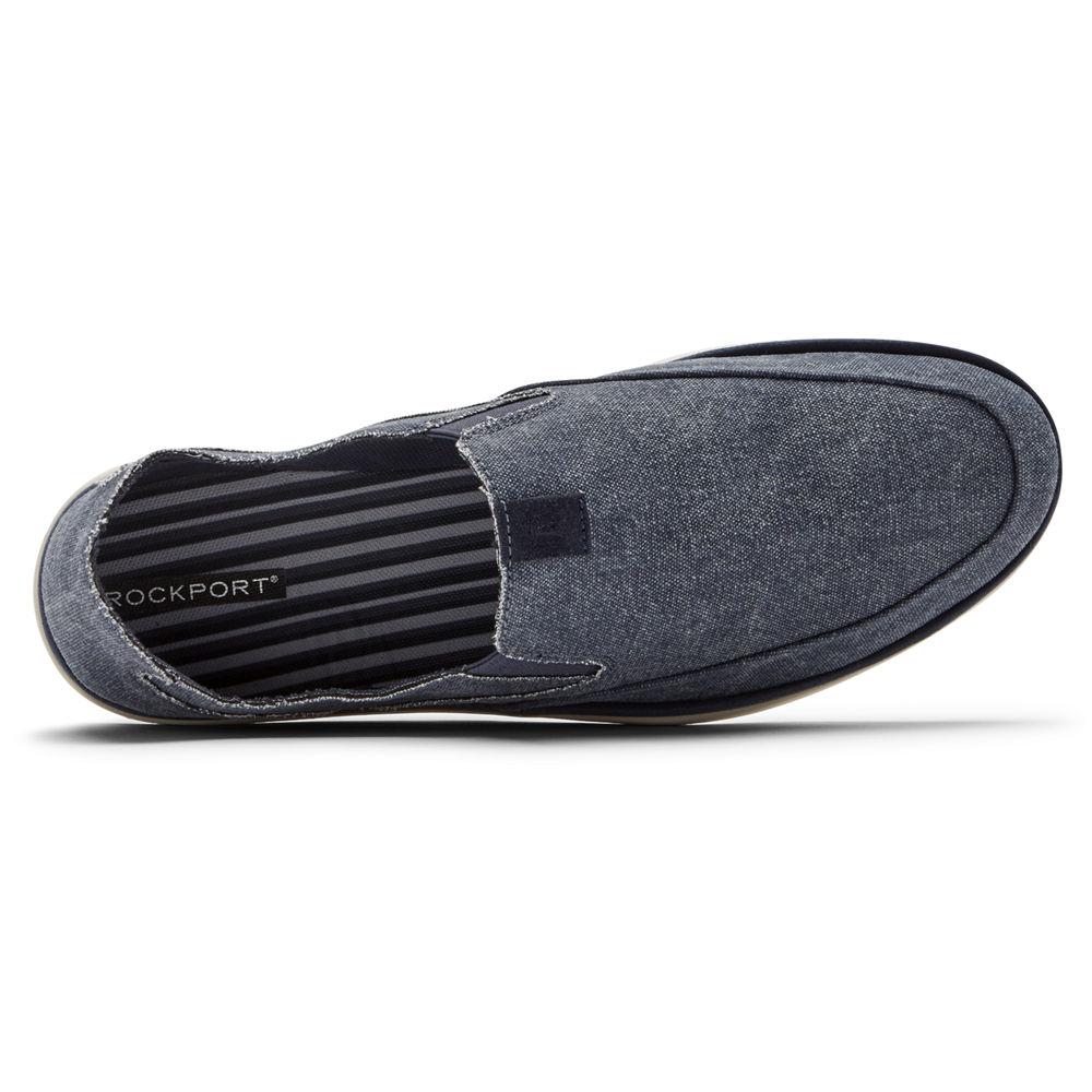 Rockport Slip-Ons Herre Marineblå - Austyn - YXAE94538